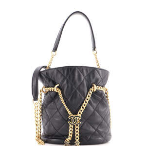 Chanel Small Pending CC Drawstring Bucket Bag